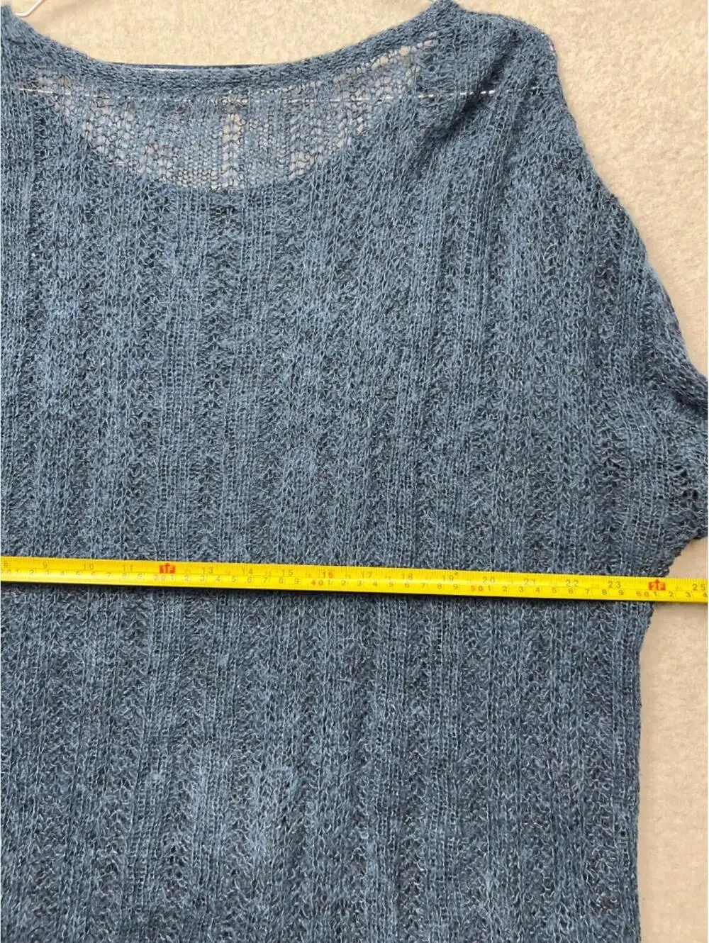 Free People Cosmos Oversized Open Knit Fuzzy Pullover Sweater Womens M Boho Chic